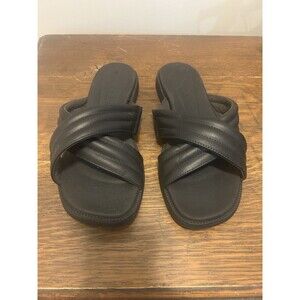Reef Women’s Size 9 Lofty Lux X Black  Slip On Flats Strap Sandals Modern Casual